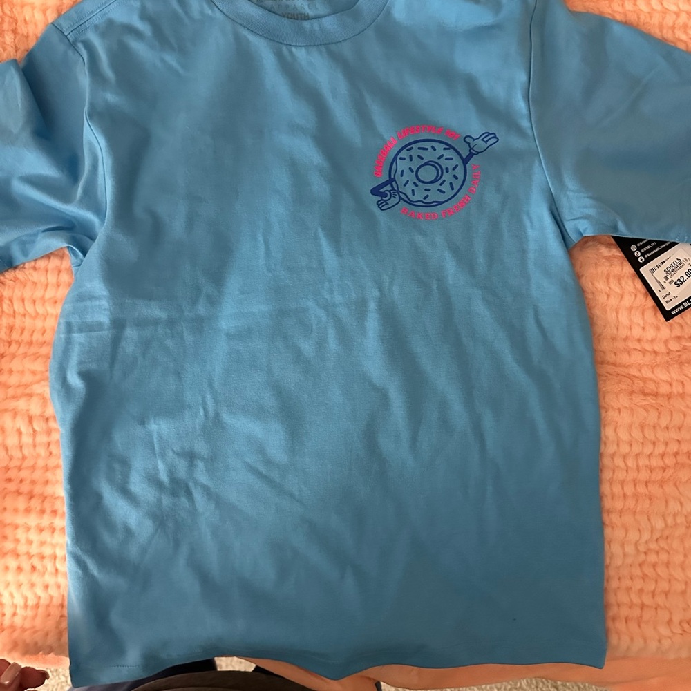 Blue Kids T-Shirt donuts and dingers baseball 101